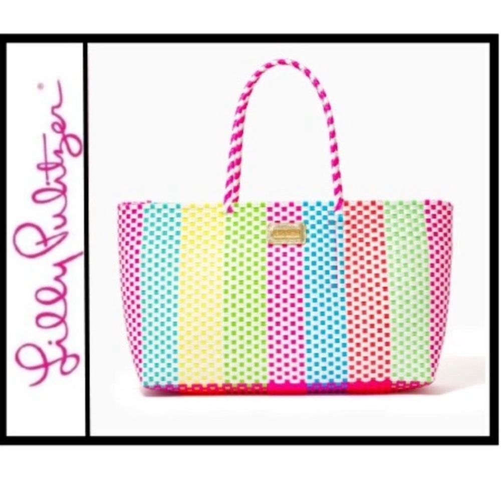 NWT Lilly Pulitzer WOVEN TOTE for MOM - Buy NOW!!